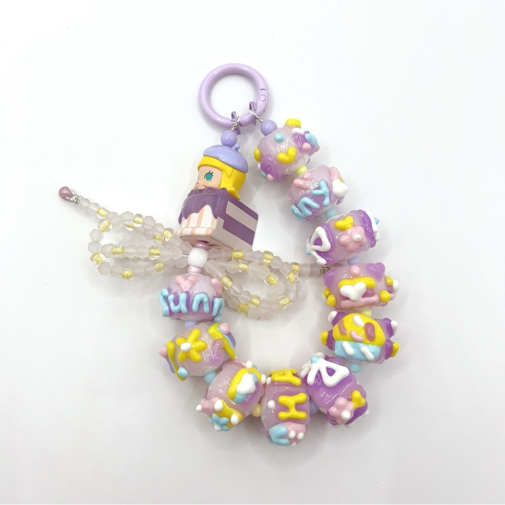 Handmade beads phone charm/bag charm/keychain